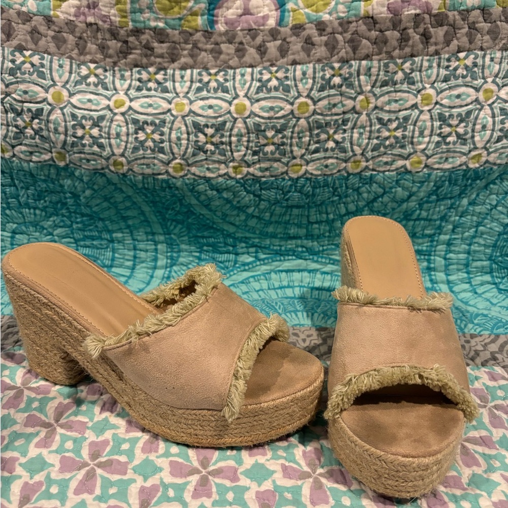 Bohemian Slip on Wedge Sandal